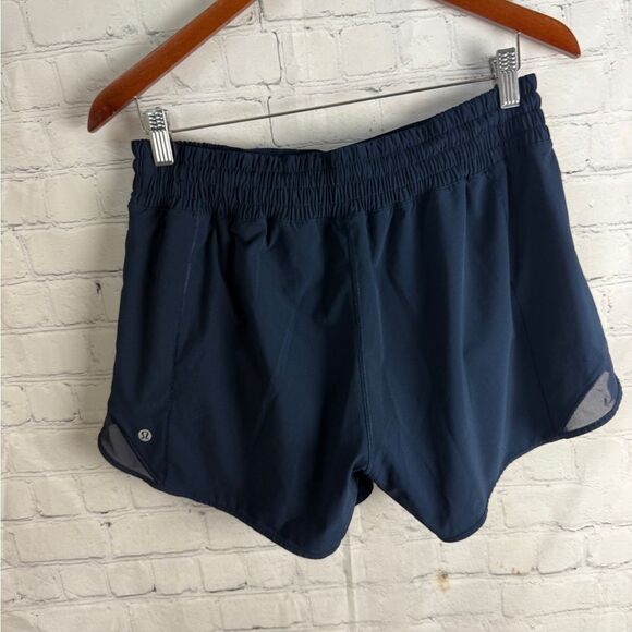 Lululemon BLUE Athletic Shorts with Lightweight Fabric and Scallop Hem Sz 10 - Picture 10 of 10
